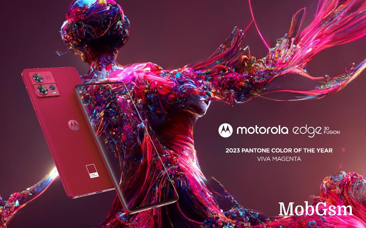 Motorola Edge 30 Fusion launches in the US in Viva Magenta, the Pantone Color of the Year 2023