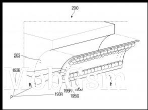 LED and lens emiters as described in the patent