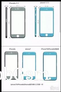 Alleged iPhone 7 vs iPhone 6s comparison schematics