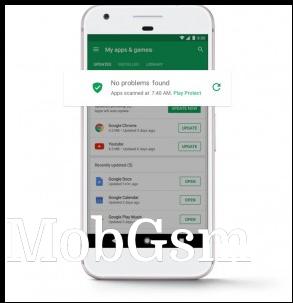 Google Play Protect guards against malicious apps