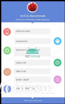 OnePlus 5T specs by AnTuTu