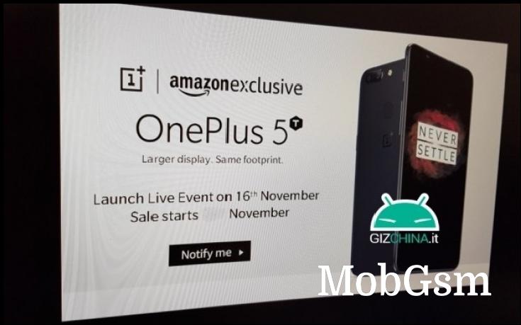 OnePlus 5T might arrive on November 16