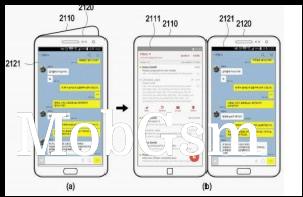 Using each of the two screens for different apps