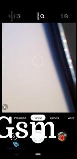 Screenshots from the camera app