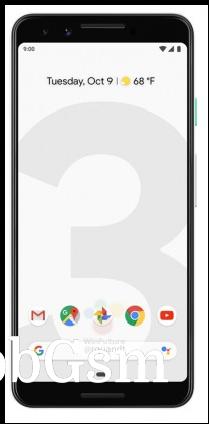 Google Pixel 3 in white