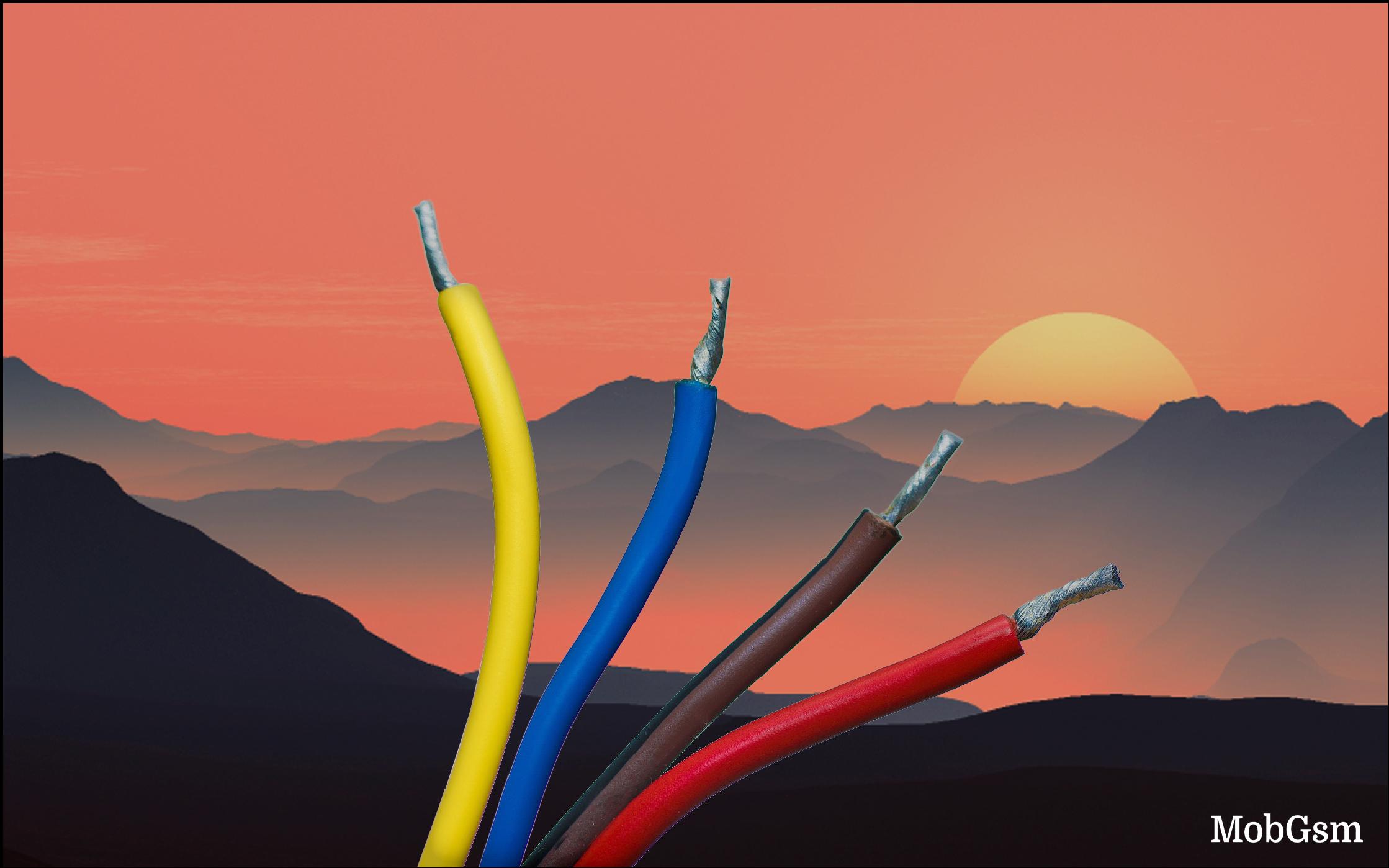 Counterclockwise: extinct cable connectors for mobile phones