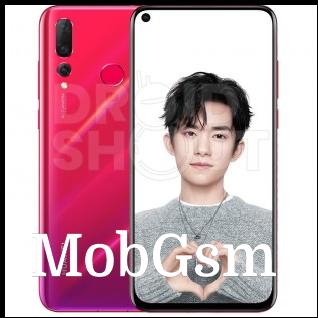 Huawei nova 4 in red/purple and black