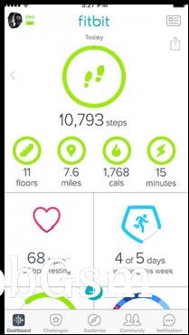 The Fitbit app