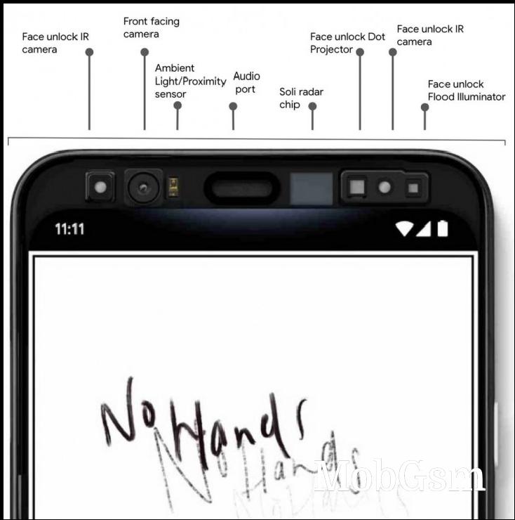 Google reveals Pixel 4 will have face unlock and motion gestures