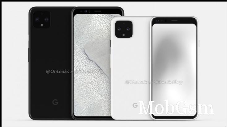 Google PIxel 4 pictured in new renders, screen protectors confirm the design