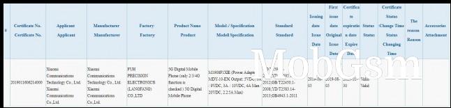 Alleged Xiaomi Mi Mix 4G on 3C