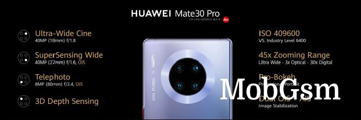 Huawei Mate 30 and Mate 30 Pro unveiled, have three 40MP cameras between them