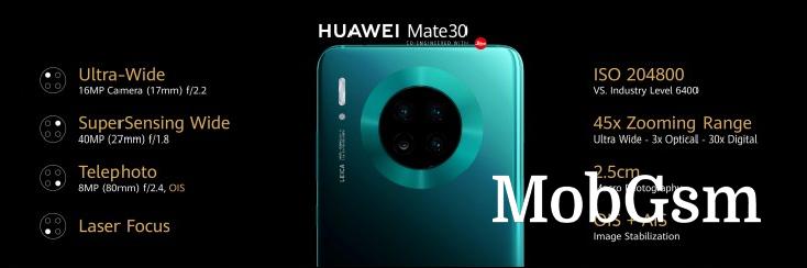 Huawei Mate 30 and Mate 30 Pro unveiled, have three 40MP cameras between them