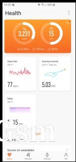 Huawei Health screenshots