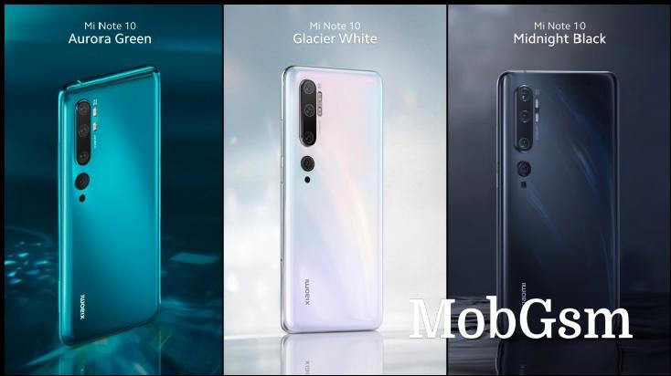 Xiaomi Mi Note 10 is official: the 108MP penta-cam global version of Mi CC9 Pro