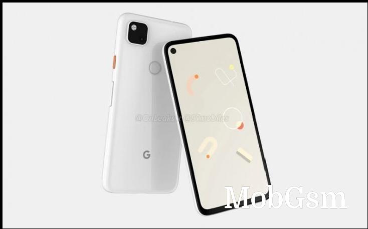 Leaked Pixel 4a render