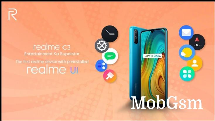 Realme C3 will be the first smartphone to run Realme UI out of the box