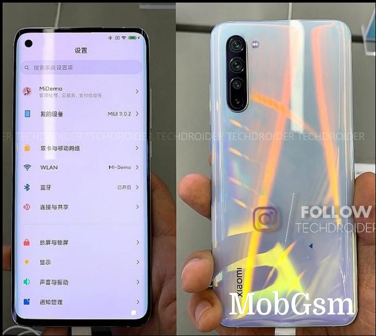 Alleged live images of the Xiaomi Mi 10