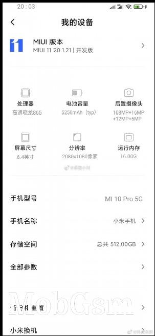 Leaked Xiaomi Mi 10 Pro specs suggest 16 GB RAM