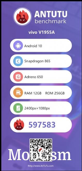 iQOO 3 5G achieves the highest ever score on AnTuTu, company reveals battery specs