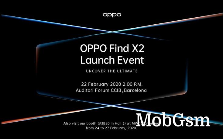 Oppo Find X2 coming on February 22