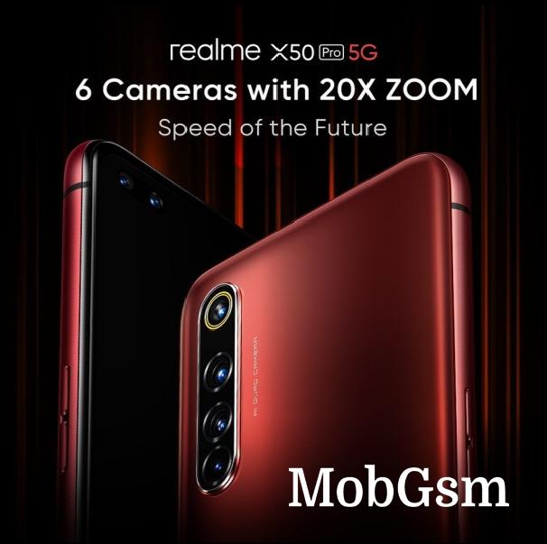 Realme confirms 20X zoom quad cameras on X50 Pro’s preview site