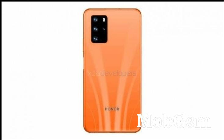 Honor 30S to arrive in White and Orange, leaked renders reveal