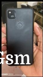 The Pixel 4a without the case