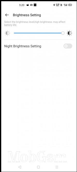 Adjust display brightness from the Realme Link app