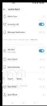 Realme Band settings in Realme Link app