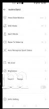 Realme Band settings in Realme Link app