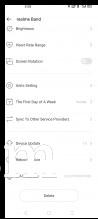 Realme Band settings in Realme Link app