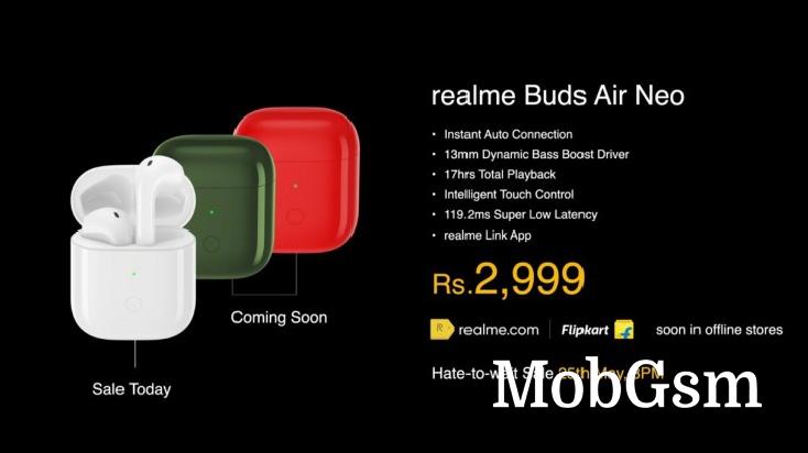 Realme launches Buds Q, Buds Air Neo and two power banks