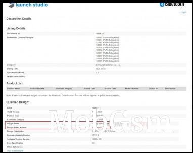 Bluetooth certification for the SM-N986U - 