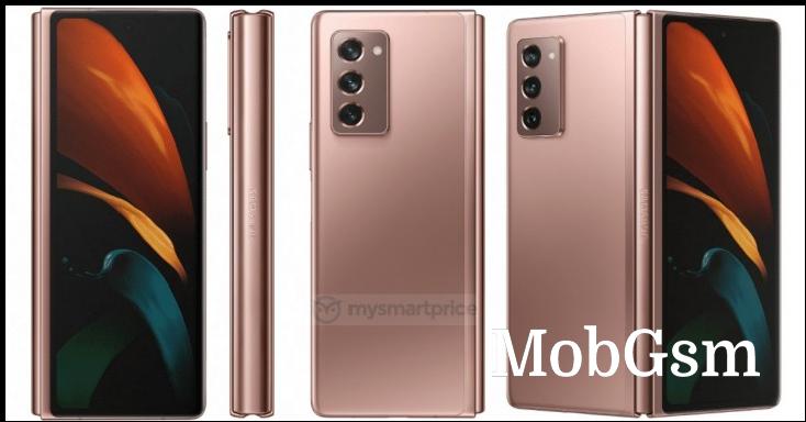 Samsung Galaxy Z Fold 2 5G press renders leak