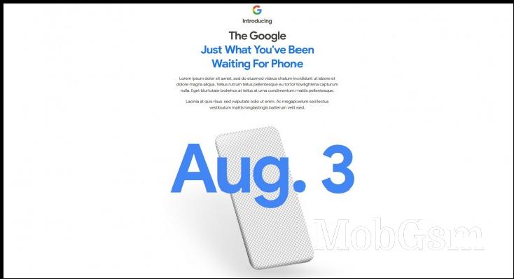 Google confirms Pixel 4a reveal coming on August 3