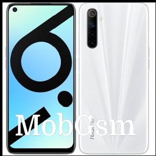 Realme 6i in Lunar White color