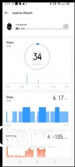 Realme Watch settings in Realme Link app