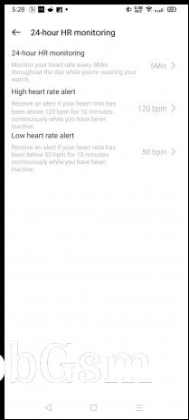 Realme Watch can measure heart rate manually and automatically
