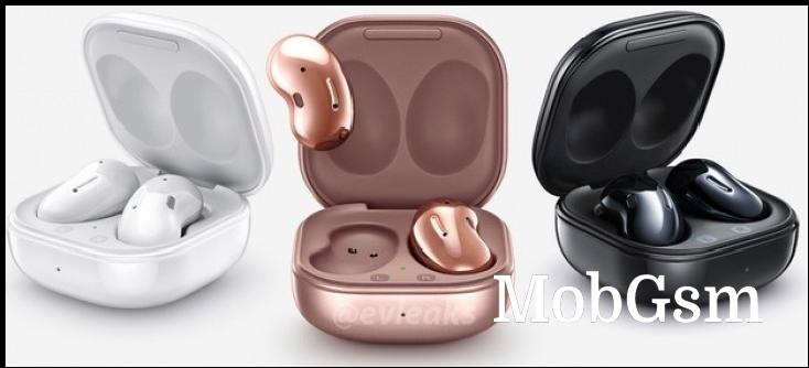 Samsung Galaxy Buds Live TWS earphones surface in Mystic Bronze color with charging case