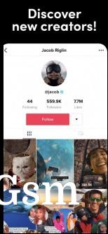 TikTok interface