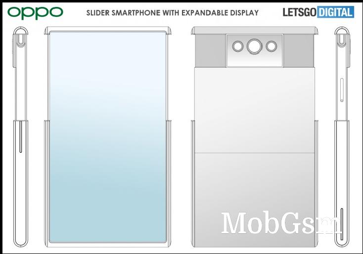 Oppo patents slider phone with extendable display