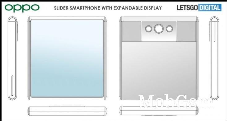 Oppo patents slider phone with extendable display