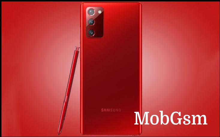 Samsung is selling Mystic Red Galaxy Note20 in South Korea