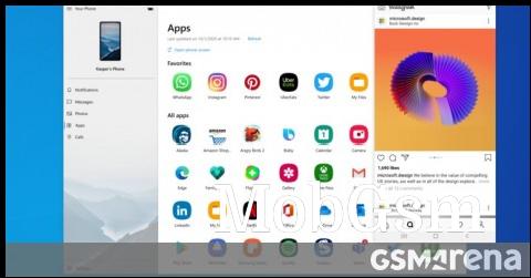 Your Phone app for Windows now runs apps off your Samsung phone