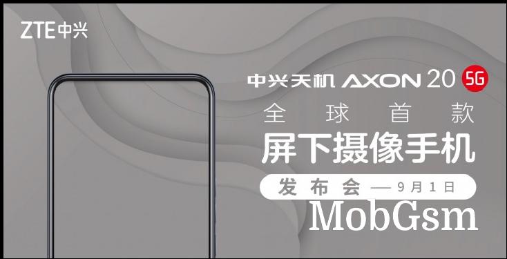 ZTE A20 5G to be called Axon 20 5G, arriving on September 1