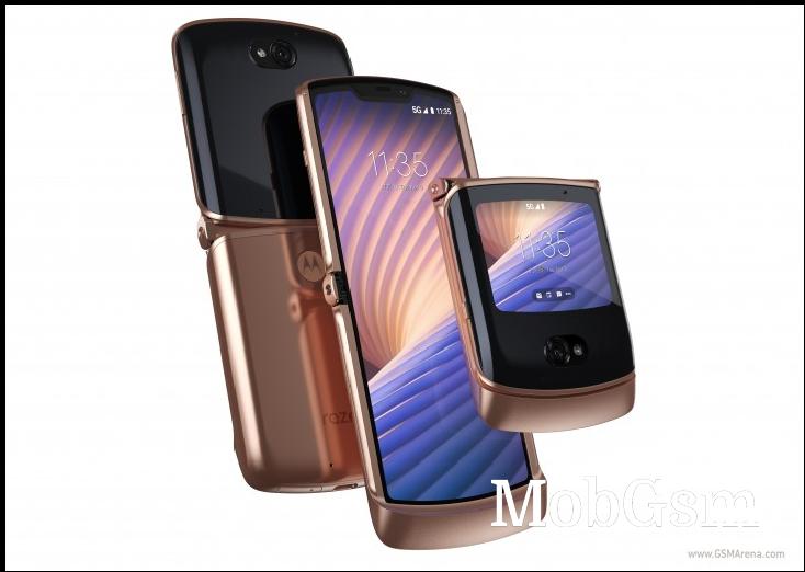 Motorola Razr 5G in Blush Gold