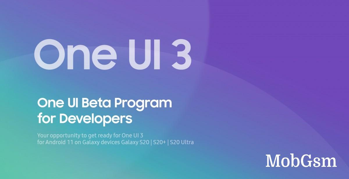 Samsung launches One UI 3.0 developer beta program for Galaxy S20