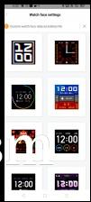 Custom watch faces available on Amazfit