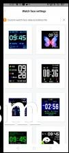 Custom watch faces available on Amazfit